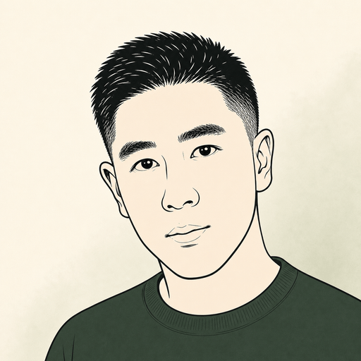 Portrait illustration of Haiyang Lu